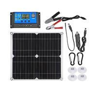Panneau solaire double 12 v/5 v USB avec contrôleur cellules solaires étanches poly for chargeur de batterie voiture Yacht RV Une énergie Efficace Fiable(40W-Panel Kit-20A)