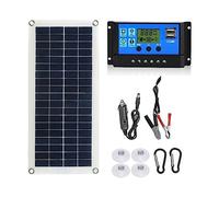 Panneau solaire double 12 v/5 v USB avec contrôleur cellules solaires étanches poly for chargeur de batterie voiture Yacht RV Une énergie Efficace Fiable(30W-Panel Kit-30A)