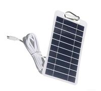 Panneau solaire en polysilicium 2 W 5 V pour caméra de sécurité extérieure, kit de tableau de charge 163 x 94 mm, module d'alimentation résistant aux intempéries