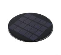 Panneau solaire en silicium polycristallin 1,1 W 5 V Forme ronde pour expériences d'énergie renouvelable Appareil portable de charge et kits STEM