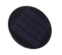 Panneau solaire en silicone polycristallin Mini rond 5 V 1,1 W | Remplacement pour lumières de parapluie, sortie d'énergie stable, design léger et portable, utilisation étanche sur les