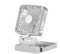 Panneau solaire et ventilateur portable rechargeable par USB avec 3 vitesses et rotation à 360° pour intérieur de voiture, économie d'énergie et fonctionnement silencieux