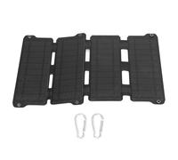 Panneau Solaire Etfe 14w 5v, Panneau De Charge ExtéRieur Pliable, Double Sortie Usb, éTanche Ipx6, Noir