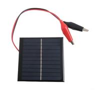 Panneau solaire extérieur 1 W 5,5 V pour chargement de batterie de 3,7 V, panneau d'alimentation solaire en silicone polycristallin étanche pour jardin, rue