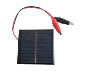 Panneau solaire extérieur 1 W 5,5 V pour chargement de batterie de 3,7 V, panneau d'alimentation solaire en silicone polycristallin étanche pour jardin, rue