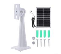 Panneau solaire fiable de 8 W pour sonnette vidéo Ring Video Doorbell, câble pour une performance optimale en extérieur (noir)