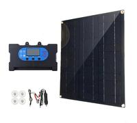 Panneau solaire flexible de 30 W pour un accès rapide à l'énergie dans les situations et les aventures en plein air (noir)