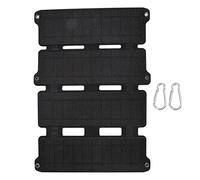 Panneau solaire flexible en silicium monocristallin 14W avec 2 sorties USB pour les téléphones mobiles voitures RV navires de rue solaire extérieur (Noir)