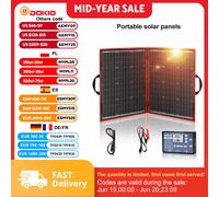 Panneau solaire flexible et pliable Dokio 100w (50Wx2pcs) pour les voyages, les bateaux et les camping-cars, panneau solaire portable de haute qualité, Chine 100W Solar Panel