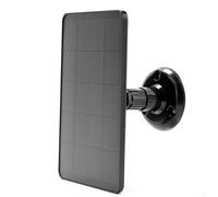 Panneau solaire flexible pour caméra de vidéosurveillance extérieure Chargeur pour caméra de sécurité USB 4 W 5 V (Noir)