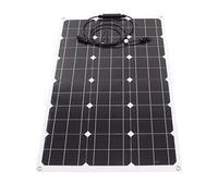 Panneau Solaire Flexible Résistant aux Chocs Léger 90W 16V Plug and Play Fiable Panneau de Chargeur de Batterie Solaire Extérieur Monocristallin pour RV