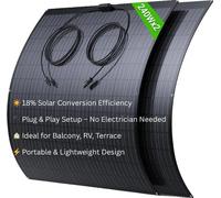 Panneau solaire flexible, silicium monocristallin, revêtement ETFE, 240W*2