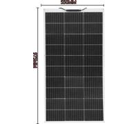 Panneau solaire flexible, sortie de puissance 100W, tension à vide, 1pc 100w