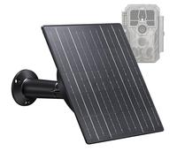 Panneau solaire for caméras de sécurité extérieures, panneau solaire for caméra 10 W équipé d'une batterie 10400 mAh, panneau solaire photovoltaïque rechargeable