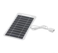Panneau solaire haute efficacité 5 W 5 V avec sortie USB pour lampes solaires extérieures, banques d'alimentation de téléphone portable et petite batterie de chargement