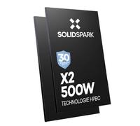 Panneau Solaire HPBC 500W Ultra Black - Technologie Bi-verre Haute Performance - Cellules 182mm - Rendement 22,26% - Résistant Intempéries - Garantie 30 Ans - Ultra Design