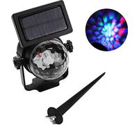 Panneau solaire imperméable pour l'extérieur Lampe projecteur à LED pour festival et fête de Noël