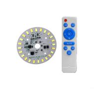 Panneau solaire LED avec télécommande 12 W, pour plafonniers bicolores, 6 V 68 mm pour kit de substrat rond en aluminium