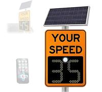 Panneau solaire LED d'affichage de la vitesse, panneau de rétroaction radar de trafic, panneau d'avertissement sans fil de limitation de vitesse pour les quartiers et les routes