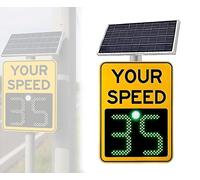 Panneau solaire LED d'affichage de la vitesse, panneau de rétroaction radar de trafic, panneau d'avertissement sans fil de limitation de vitesse pour les quartiers et les routes