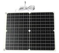 Panneau solaire monocristallin 25 W 12 V PET laminé pour éclairage | Haute efficacité de 24 % grâce aux cellules monocristallines pour une charge rapide des batteries de 12 V.