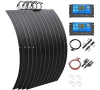 Panneau Solaire Monocristallin 300W 600W 1200W Rendement Élevé 23% - Étanche IP67, Connexion MC4, Structure Rigide - Idéal Camping-Car, Toit Maison, Systèmes Solaires Autonomes(1200W)