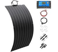 Panneau Solaire Monocristallin 300W 600W 1200W Rendement Élevé 23% - Étanche IP67, Connexion MC4, Structure Rigide - Idéal Camping-Car, Toit Maison, Systèmes Solaires Autonomes(300W)