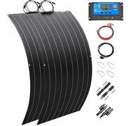 Panneau Solaire Monocristallin 300W 600W 1200W Rendement Élevé 23% - Étanche IP67, Connexion MC4, Structure Rigide - Idéal Camping-Car, Toit Maison, Systèmes Solaires Autonomes(600W)