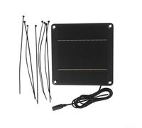 Panneau solaire monocristallin 4 W 12 V avec interface femelle 5521 DC Câble de 15 m pour éclairage extérieur de jardin petits appareils feux de signalisation Résistant aux intempéries Noir 150 x 150