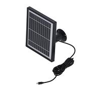 Panneau solaire monocristallin 5,5 V 3,3 W, chargeur solaire pour caméra de sécurité sans fil, carte de charge solaire étanche IP65 avec support réglable, pour systèmes de