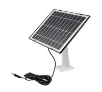 Panneau solaire monocristallin 5 V 8 W pour caméra de sécurité extérieure avec câble de 3 mètres DC5521 étanche panneau de charge solaire pour éclairage de jardin, éclairage de rue appareils à faible