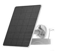 Panneau solaire monocristallin 5 W avec régulateur de tension pour caméra Ring - Chargeur extérieur étanche IP65 avec câble de 3 mètres et support réglable (A)