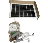 Panneau solaire monocristallin 5 W avec régulateur de tension pour caméra Ring - Chargeur extérieur étanche IP65 avec câble de 3 mètres et support réglable (B)