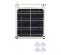 Panneau solaire monocristallin 6 W 5 V avec interface de type C, construction en résine époxy étanche IP65, portable 145 g pour alimentation en extérieur pour les voyages et