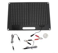 Panneau solaire monocristallin 80 W léger et portable avec revêtement époxy IP65 sans batterie pour camping-car, maison, serre, 435 x 200 x 40 mm, avec chargeur de voiture et guide d'angle solaire