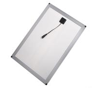 Panneau solaire monocristallin en silicone 20 W pour extérieur - Sortie 18 V DC, design pliable portable avec clip de batterie et câble adaptateur, convertisseur de 23 à 24 %