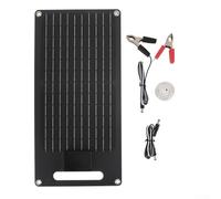Panneau solaire monocristallin, module photovoltaïque portable d'extérieur de 20 W pour camping-cars, serres et maisons pour animaux de compagnie - Indice IP65, revêtement époxy, sortie CC, sans