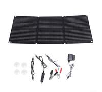 Panneau solaire monocristallin pliable 90 W avec structure à 3 plis et contrôleur 30 A pour alimentation de voiture et camping (B)