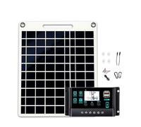 Panneau solaire monocristallin portable avec contrôleur intelligent de 10 à 100 A, kit de panneau solaire 1000 W for camping-car et camping-car.(Only Solar Panel)