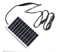 Panneau solaire monocristallin, sortie 2 W 5 V DC5521, conversion efficace de la lumière du soleil, design compact et portable, idéal pour le camping et le chargement en plein air