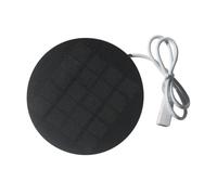 Panneau solaire monocristallin USB 2 W 5 V Charge extérieure 110 mm Rond | La construction en silicium monocristallin offre un taux de conversion de 21,5 % pour une énergie solaire fiable dans des