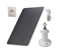 Panneau solaire mural | Panneaux solaires étanches 3 W 5 V, support de montage à 360 ° et câble de 1,2 m, téléphones portables, caméras annulaires, sonnettes de porte