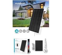 Panneau Solaire - NEDIS - Kit Photovoltaïque 4.5V - 3W - Câble 3m - Design Compact