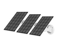 Panneau solaire NIVIAN pour caméras IP de sécurité et de surveillance avec batterie - Compatible avec Ezviz C3A et BC1C - Convient pour l'extérieur IP65 - Connecteur MicroUSB - DC 5 V 3 W - Câble de 3