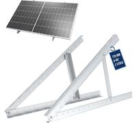 Panneau solaire NuaSol Support pour toit plat Systèmes de montage solaire & PV Panneau PV Montage sur balcon Centrale électrique jusqu'à 105 cm Angle d'inclinaison réglable 0-90