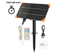 Panneau solaire ou rechargeable USB 1500 LED max pour guirlande SMART Connect 8 jeux de lumières Lotti