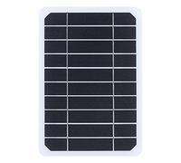 Panneau Solaire, Panneau Solaire Monocristallin 5W 5V USB Chargeur de Batterie Solaire Extérieur Panneau d'alimentation Mobile pour Le Téléphone Portable, Panneau Solaire