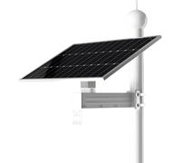 Panneau solaire photovoltaïque, système d'alimentation de surveillance, caméra extérieure de parc, alimentation électrique, stockage d'énergie, batterie au Lithium 12V,40W*40AH(128wh)