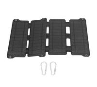 Panneau solaire pliable 14 W 5 V ETFE pour extérieur, double sortie USB, IPX6, noir