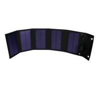 Panneau solaire pliable 15 W, léger, portable, résistant à l'eau, idéal pour le camping, les excursions et le chargement d'appareils en extérieur.